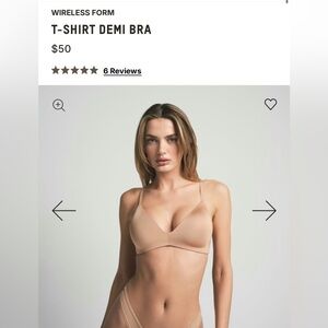 SKIMS Wireless Form T-Shirt Bra in Clay